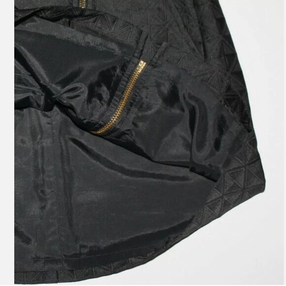 BCBG MaxAzria Black Quilted Zip Slit Mini Skirt - Picture 5 of 5